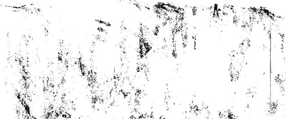 Film black and white old textured overlay. Distressed rough photo effect. Old filter frame. Grunge texture with dust, scratches and grit stripes. Vector transparent retro decoration.