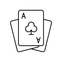 Card Game Entertainment Line Icon
