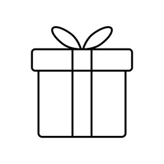 Gift Box Present Celebration Line Icon