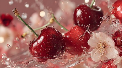 Cherries in the water