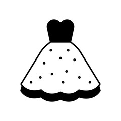 Party Dress Fashion Fill Icon