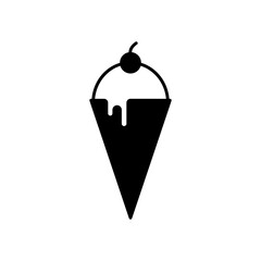 Ice Cream Cone Dessert Fill Icon