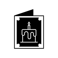 Birthday Card Message Fill Icon