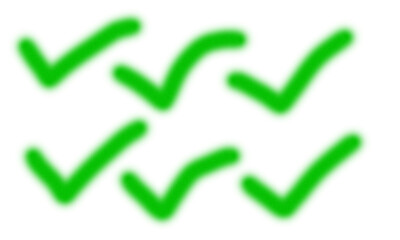 Glowing Green Checkmarks on Black Background Ideal for Success Approval Confirmation Design transparent background