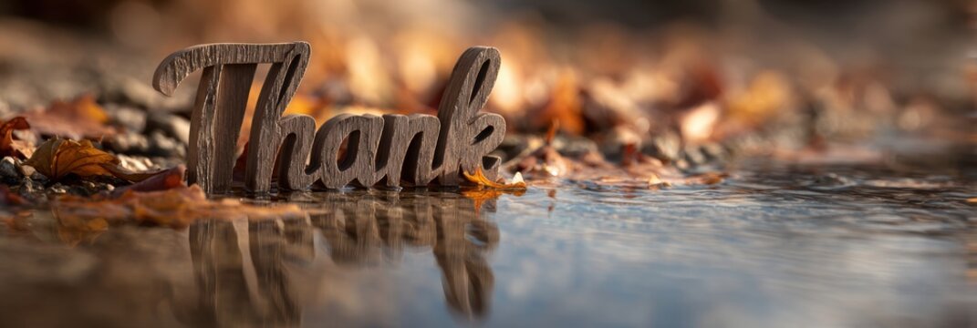 Reflection Sheet of Gratitude Highlighting Things to Be Thankful for in 2025 by a Serene Water Body Surrounded by Autumn Leaves