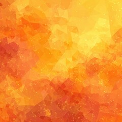 Abstract orange and yellow polygonal texture with subtle sparkle effect; warm, vibrant, and slightly blurred