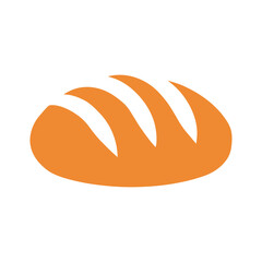 Bakery loaf logo icon illustration for bread shop bakery and organic food branding