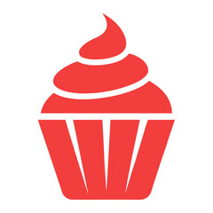 Cupcake logo icon illustration for dessert bakery and sweet treat shop branding