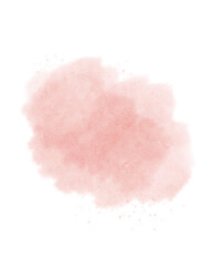 Pastel pink watercolor paint brush stroke background for banner or valentine's day and wedding elements