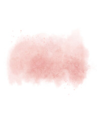 Pastel pink watercolor paint brush stroke background for banner or valentine's day and wedding elements