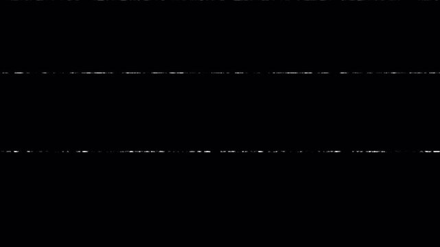 Old film tape defects noise and artifacts overlay with alpha channel. 4K video transparent background