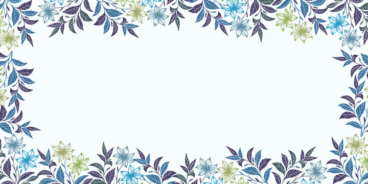 minimal floral wallpaper with nature inspired abstract lines.decorative frame design for wedding and textile poster use

