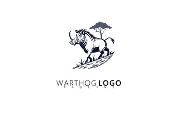 Boar-Head Warthog Logo Design for Strong Brand Identity. Perfect for Hunting Brands, Safari Tour Logos, Outdoor Equipment, and Wildlife Preservation Organizations With Bold Logo Aesthetics.


