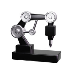 robotic 3d render icons