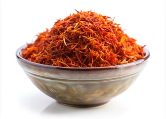 Fototapeta premium High-Quality Saffron Threads in a Bowl Premium Spice for Culinary Delights