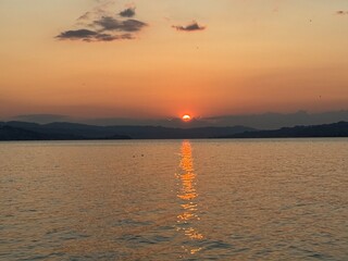 Calm Waters of Zurich Lake in Schwyz, Switzerland