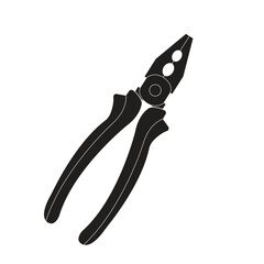 Pliers silhoutte vector art design illustration