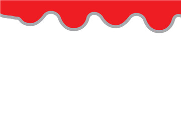 red background with frame