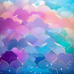 Pastel Rainbow Unicorn Backgrounds Magical Rainbow Galaxy Backgrounds with Sparkling Stars