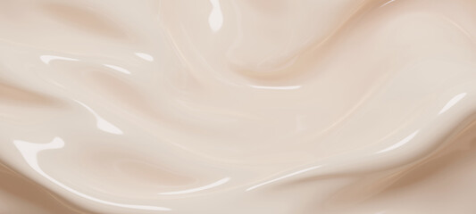Liquid foundation texture background 3D render