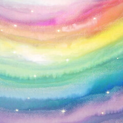 Pastel Rainbow Unicorn Backgrounds Magical Rainbow Galaxy Backgrounds with Sparkling Stars