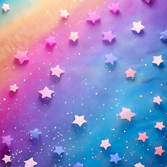 Pastel Rainbow Unicorn Backgrounds Magical Rainbow Galaxy Backgrounds with Sparkling Stars