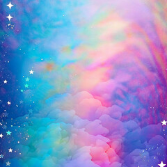 Pastel Rainbow Unicorn Backgrounds Magical Rainbow Galaxy Backgrounds with Sparkling Stars
