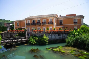 2024.06.28 Italy, Frosinone, Isola del Liri,
an evocative image of the town as it appears today
to the sight of tourists