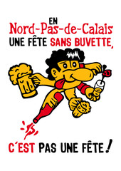nord calais fete sans buvette alcool verre teuf personnage humour