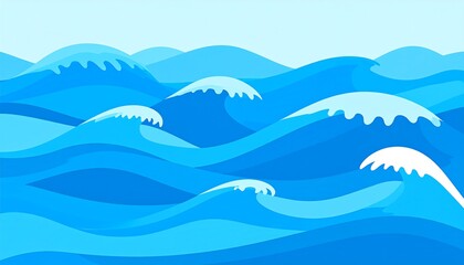 Obraz premium Ocean Waves Background.