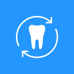 dental care icon like daily routine for healthy teeth