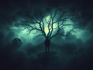 tree in the night