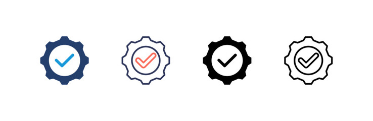 Safety icon set multiple style collection