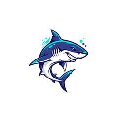 Obraz premium Icon or logo Shark very cool design