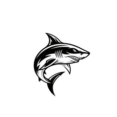Obraz premium Icon or logo Shark very cool design