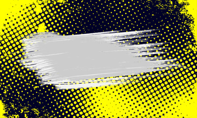 yellow halftone dots blue color pattern gradient grunge texture background. Dot pop art comic sport style  sport background