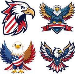 American Eagle Holding US Flag
