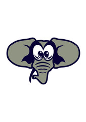 elephant tete dessin animaux enfant