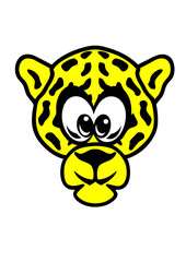 leopards tete dessin animaux enfant