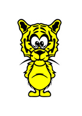 tigre tete dessin animaux enfant