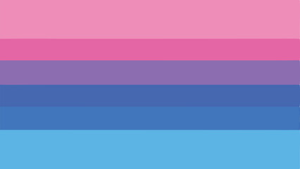Fototapeta premium Bisexual pride flag graphic with pink purple blue color stripes design