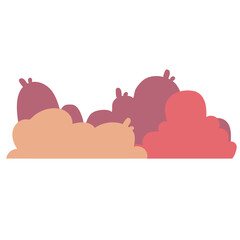 Autumn Bush Illustration