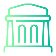 museum gradient icon