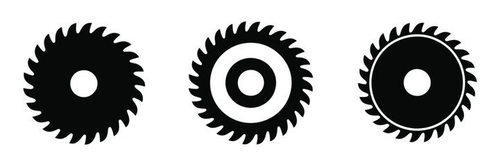 Circular saw blade vector icon design illustration

