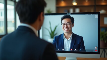 video call businessman 