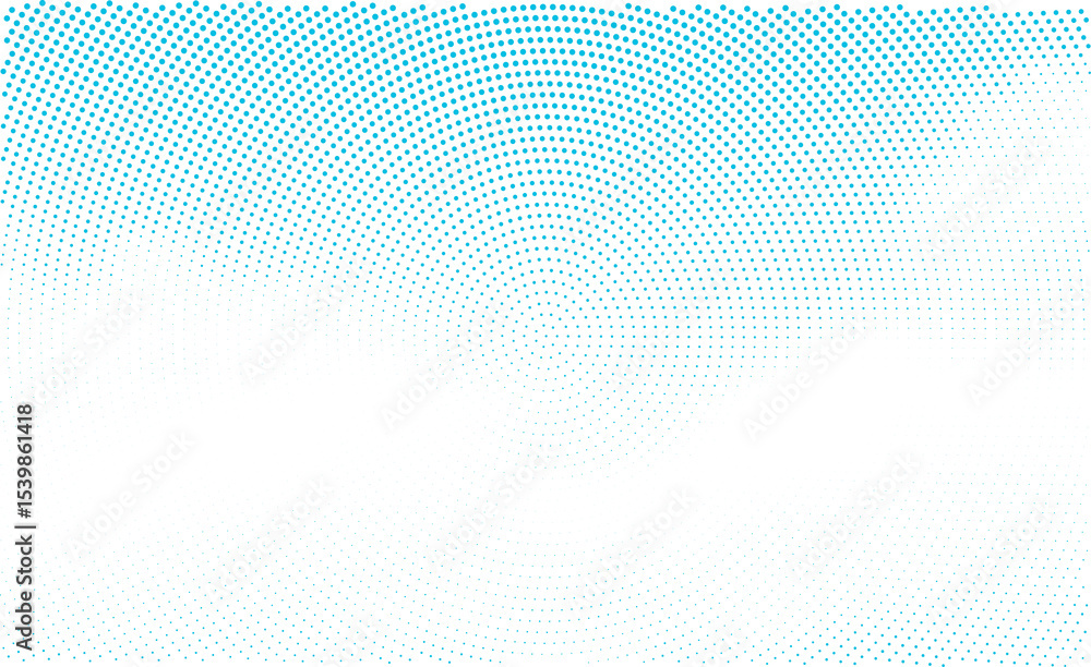 Poster abstract blue halftone texture. dots pattern. retro design element. technology background