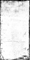 Vector black and white grunge distress overlay paper cardboard texture vintage abstract old surface dust and rough dirty wall