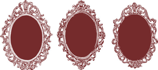 Vector vintage elegant frames collection decorative vintage frames for design set of decorative ornament retro
