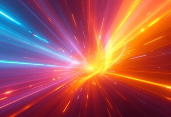 Fototapeta premium Abstract Colorful Light Speed Animation Background