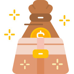 Money Bag Icon Vector Element